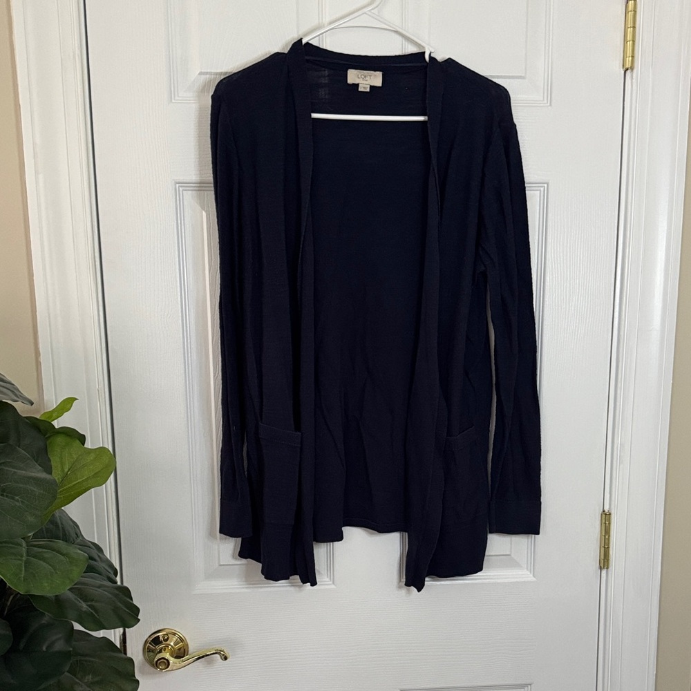 Old Navy Women's Dark Blue Open Cardigan